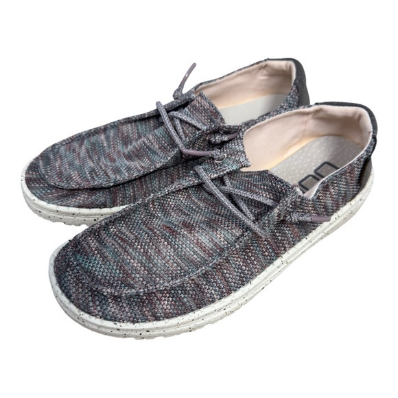 Hey Dude Shoes - Hey Dude Wendy Sox Shoes Antique Rose Women’s Size 7 Excellent Condition Slipon